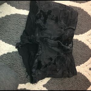 Black American eagle shorts